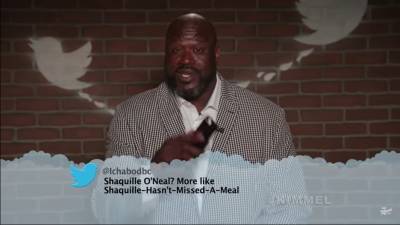 Shaq Shuts Fat-Shaming Down in NBA-Themed ‘Mean Tweets’ on Kimmel (Video) - thewrap.com