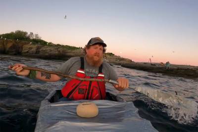 YouTuber Zachary Fowler sets sail on kayak made of duct tape - nypost.com