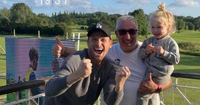 Stacey Solomon posts rare snap of her dad with Joe and Rex as they watch the football - www.ok.co.uk - Denmark