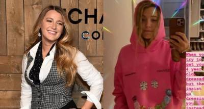 Blake Lively poses in a hilarious outfit fashioned by her 4 year old daughter Inez at 5 AM - www.pinkvilla.com
