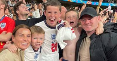 Coleen and Wayne Rooney share family snap at Wembley Stadium - www.msn.com - Denmark
