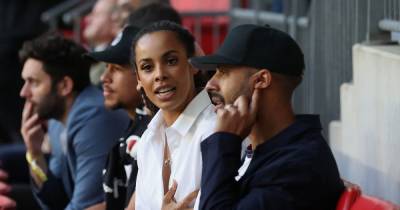 Rochelle Humes enjoys a date night to remember with husband Marvin at Wembley - www.ok.co.uk