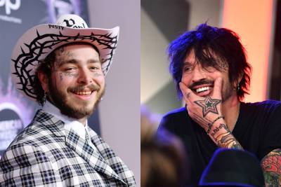 Post Malone Goes Racing With Tommy Lee In ‘Motley Crew’ Video - etcanada.com - county Lee
