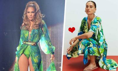 This gorgeous H&M beach cover-up is totally giving us JLo vibes - hellomagazine.com