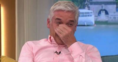 Phillip Schofield cries with laughter as Alison Hammond falls over 'wearing no knickers' - www.dailyrecord.co.uk