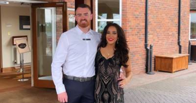 Stephanie Davis delighted as new man waves at hospital window amid Covid recovery - www.ok.co.uk