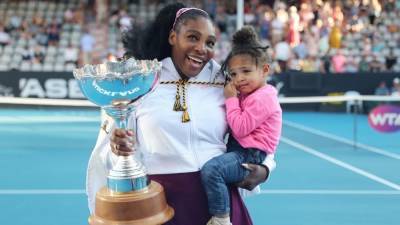 Serena Williams and Daughter Olympia Pose in Sweet Matching Sweats: 'I Got It from My Mama' - www.etonline.com