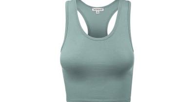 This Racerback Crop Top Works As Both a Sports Bra and Shirt - www.usmagazine.com