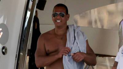 Alex Rodriguez Continues Vacation with Melanie Collins, Spotted Going Shirtless in Ibiza - www.justjared.com - Spain