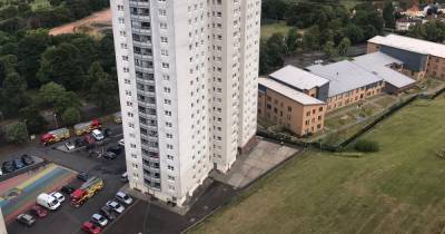Fire crews tackle fierce blaze at Glasgow high-rise as residents evacuated - www.dailyrecord.co.uk