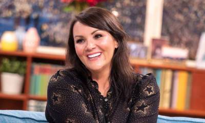 Martine McCutcheon shows off endless legs in white miniskirt - but fans have one big question - hellomagazine.com