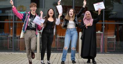 'It's a strange feeling' - Mixed emotions as students pick up their A-level grades after Covid-hit courses - www.manchestereveningnews.co.uk - Manchester