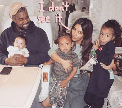 Sorry, Kanye! Kim Kardashian Says She Doesn't See The Resemblance Between HER 'Twin' Saint & Papa West! - perezhilton.com