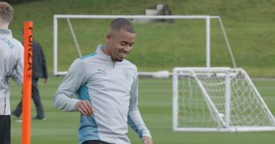 Gabriel Jesus squad number hint and Jack Grealish goal plus more spotted in Man City training - www.manchestereveningnews.co.uk - Brazil - Manchester
