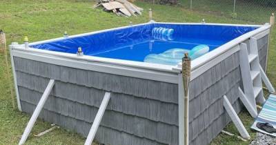 Man spends just £108 on huge luxury garden pool he built in under 24 hours - www.dailyrecord.co.uk - USA - Tennessee