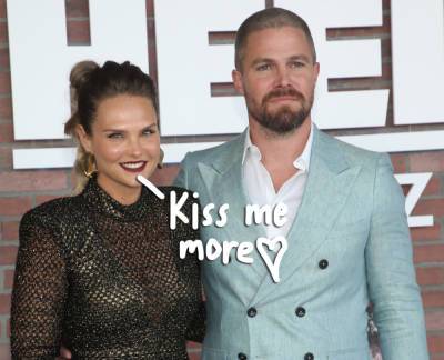 Stephen Amell & Wife Cassandra Look Lovey-Dovey On Red Carpet Months After Airplane Fight! - perezhilton.com