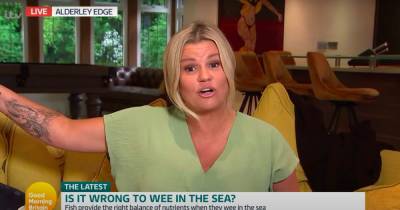Kerry Katona threatens to wee on GMB guest in heated debate over urinating in sea - www.ok.co.uk - Britain