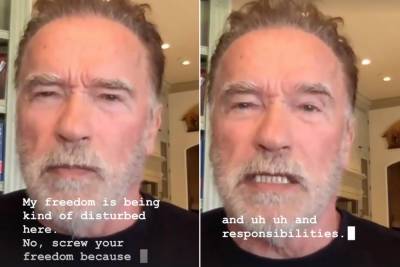 Arnold Schwarzenegger rips anti-maskers: ‘Screw your freedom’ - nypost.com