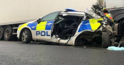 Stoned lorry driver seriously injured two police officers after smashing into their car - www.dailyrecord.co.uk