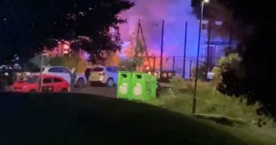Car engulfed in flames in huge blaze after 'exploding' in Manchester street - www.manchestereveningnews.co.uk - Manchester