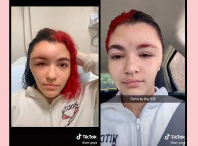 Teen's HORRIFYING Reaction To Hair Dye Goes Viral On TikTok - perezhilton.com