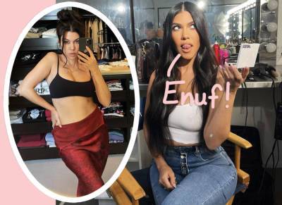 Kourtney Kardashian Blasts Body Shamer For Assuming She's Pregnant! - perezhilton.com
