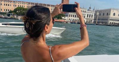 Melanie Sykes, 51, reunites with Italian beau Riccardo in gushing tribute to 24 year old - www.ok.co.uk - Italy - city Venice