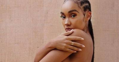 Pregnant Leigh-Anne Pinnock poses naked as she tells fan ‘it’s nearly time’ - www.ok.co.uk