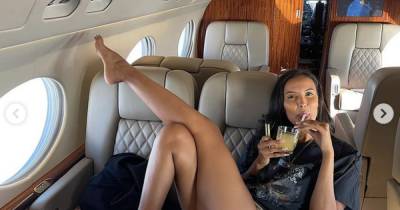 Inside Maya Jama's sun-soaked birthday celebrations as she relaxes on private jet - www.ok.co.uk