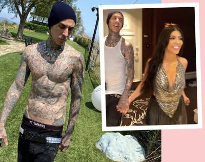Kourtney Kardashian's 'Love' & 'Confidence' Helped BF Travis Barker Overcome Fear Of Flying: 'He Can Do Anything With Her By His Side' - perezhilton.com