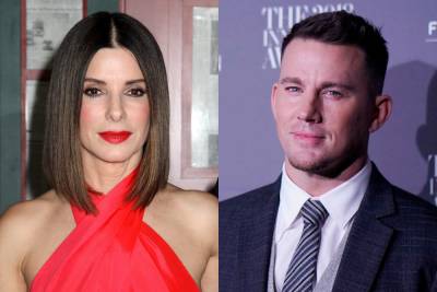Channing Tatum Jumps Into A Pool While Carrying Sandra Bullock As ‘Lost City Of D’ Production Wraps - etcanada.com - city Lost - county Bullock