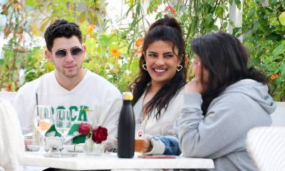Nick Jonas and Priyanka Chopra couldn’t keep their hands off of each other while at lunch - us.hola.com