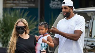 Khloe Kardashian Tristan Thompson Reunite With Smiles For Daughter True’s Dance Class - hollywoodlife.com
