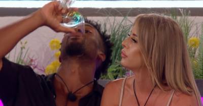 Love Island fans in hysterics as Teddy downs his drink during Faye's explosive row with Jake - www.ok.co.uk