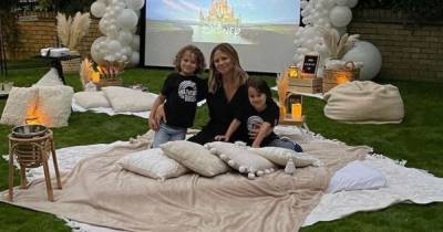 Inside Kimberley Walsh's incredible outdoor movie night for her kids and cousins - www.ok.co.uk