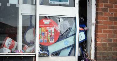 Shop left wrecked after raiders 'try to tow away the cash machine' - www.manchestereveningnews.co.uk - Manchester - county Lane
