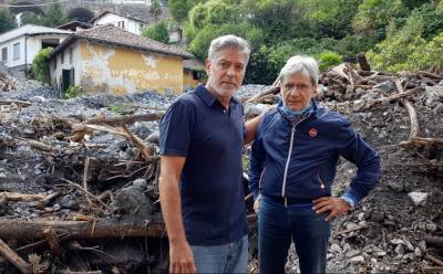 George Clooney Tours Flood Damage Around Lake Como, ‘This Is A Very Resilient City’ - etcanada.com - Italy