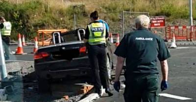 Lanarkshire man hospitalised as black BMW found on roundabout - www.dailyrecord.co.uk - Scotland