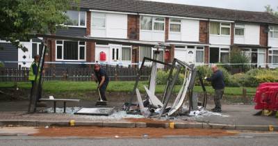 Residents left 'shocked and upset' after van collides with bus stop - www.manchestereveningnews.co.uk - city Salford