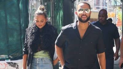 Chrissy Teigen and John Legend step out for lunch in New York City after selling Beverly Hills home - www.foxnews.com - New York - Italy - Manhattan
