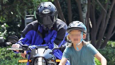Ben Affleck Rides His Motorcycle As Son Samuel, 9, Bikes On Father-Son Bonding Day — Photos - hollywoodlife.com - Los Angeles