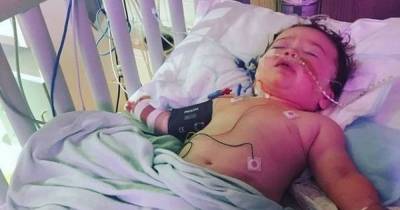 Parents' devastation as baby's vomiting bug turns out to be 'lemon sized' brain tumour - www.manchestereveningnews.co.uk