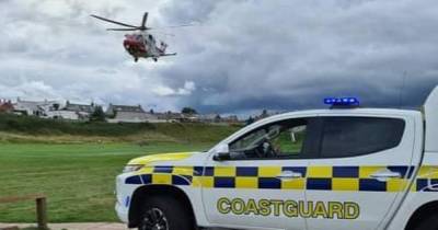 Four swimmers dragged out to sea at Scots beach after getting caught in rip current - www.dailyrecord.co.uk - Scotland - city Elgin