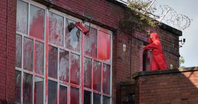 Two women arrested after protesters shut down factory and cover it in paint - www.manchestereveningnews.co.uk - Israel