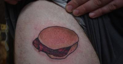 Man gets epic square sausage barm tattoo to cover up ex's name - www.manchestereveningnews.co.uk