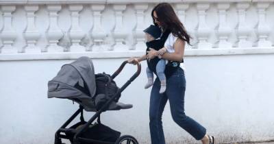 Christine Lampard looks super chic as she takes baby son Freddie on walk - www.ok.co.uk - London