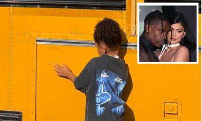 Kylie Jenner reveals that Travis Scott surprised Stormi with a school bus so she can pretend to ride in one - us.hola.com