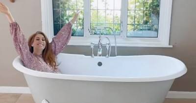 Stacey Solomon reveals her '£1,295 cast iron bath' in her master bedroom at £1.2m home - www.ok.co.uk