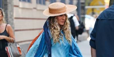 Sarah Jessica Parker Makes a Fashionable Arrival to the Set of 'And Just Like That' - www.justjared.com - New York