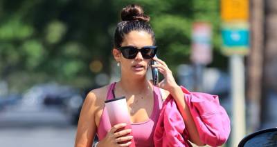 Sara Sampaio Goes Pretty in Pink for Afternoon Workout - www.justjared.com - Santa Monica - Portugal